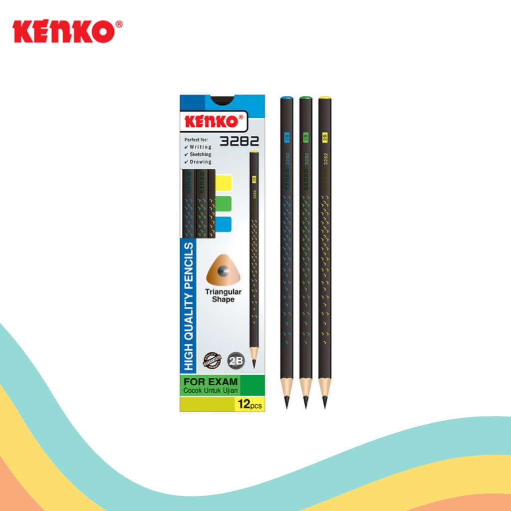 

PENSIL 2B KENKO 3282 TRIANGULAR (12 PCS)