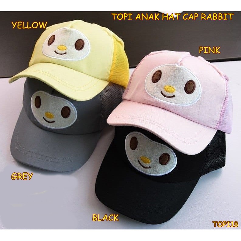 TOPI18 TOPI ANAK HAT CAP RABBIT / TOPI KELINCI