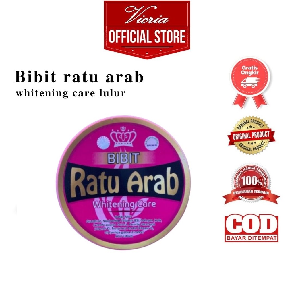 Original BPOM Bibit ratu arab whitening care lulur ratu arab