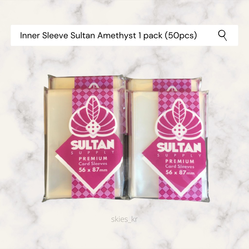 [READY] Inner Sleeve Sultan Premium Amethyst Photocard 50 pcs