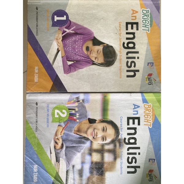 

BUKU BEKAS/ PRELOVED BRIGHT AN ENGLISH KLS 7, 8ERLANGGA