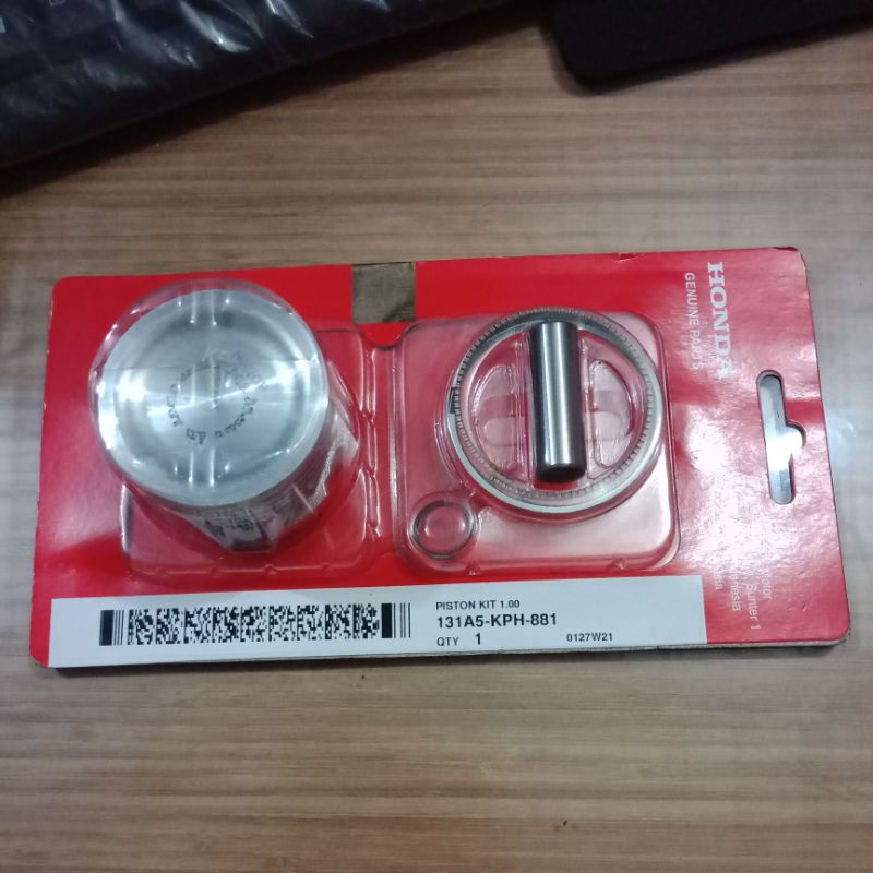 PISTON RING SEHER KIT KPH KARISMA SUPRA X 125 SIZE OS STANDAR STD 50 100 ORIGINAL ORI ASLI HONDA AHM-100/1.00
