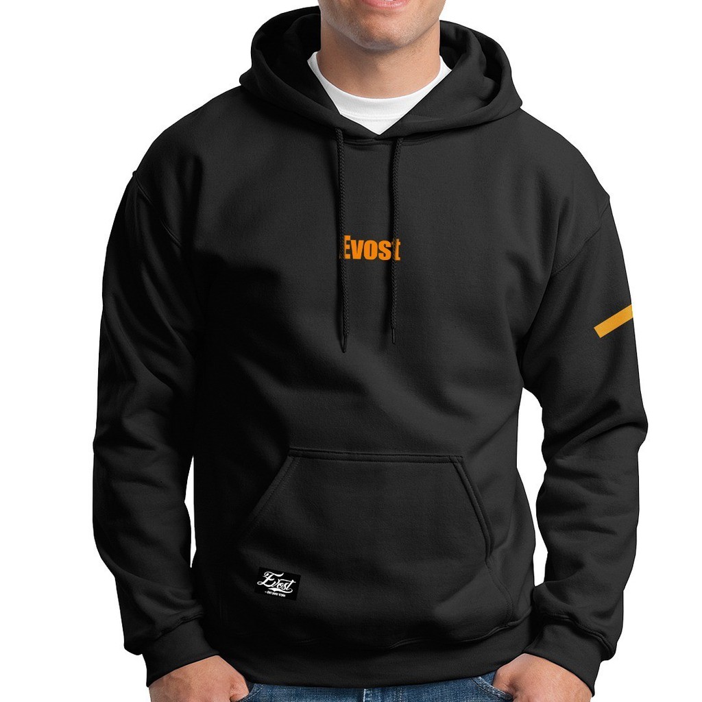 [BAYAR DI TEMPAT/COD] Jaket Pria Hoodie EVOST Original