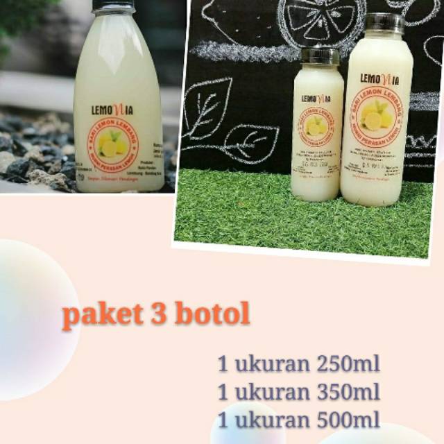 

LEMON peras lemonia paket 3botol