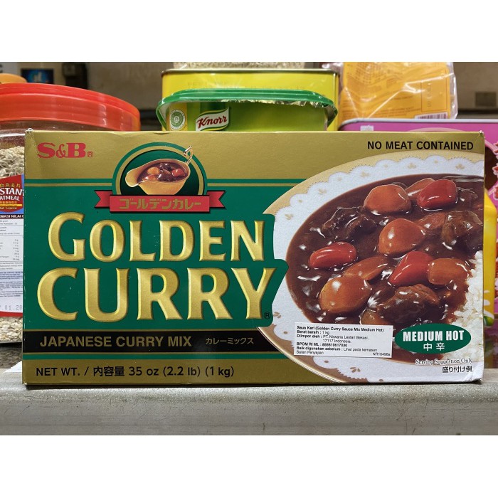

Promo Spesial - S&B Golden Curry @1Kg Medium Hot / Bumbu Kari Jepang Premium