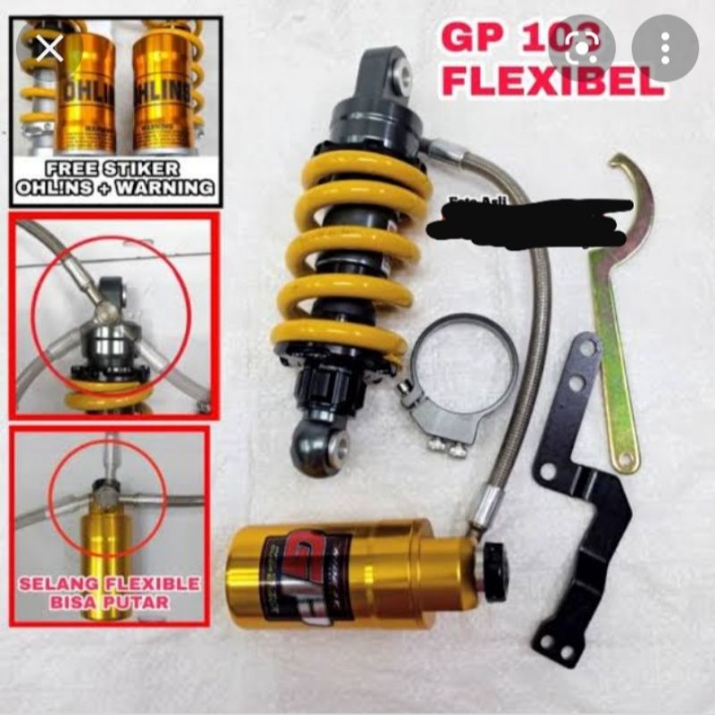 Shock Monoshock Shockbreaker Jupiter Mx, Mx King Ride It Tabung Gp 103 Fleksibel Double Click