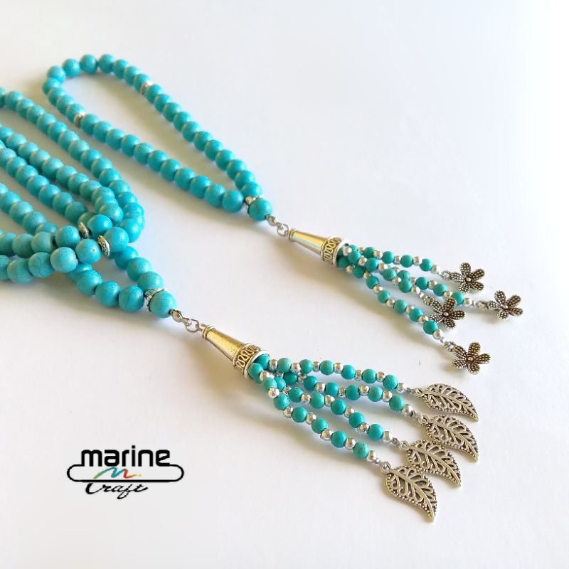 tasbih batu pirus unik dan antik