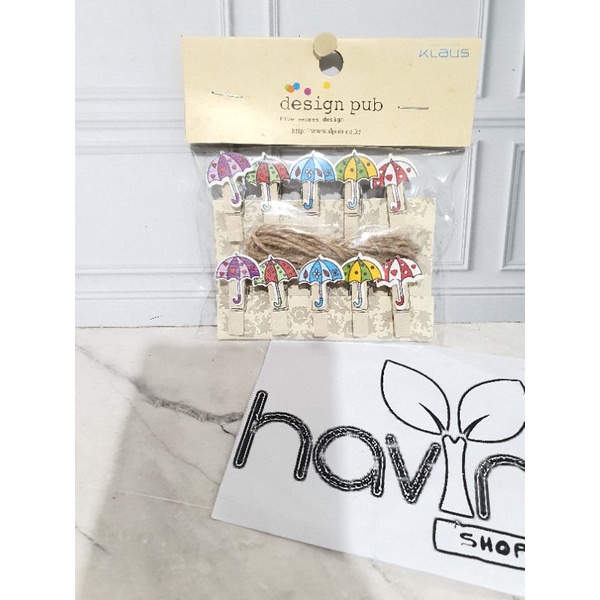 JEPITAN KAYU FOTO/WOODEN CLIP/PHOTO KLIP-Payung