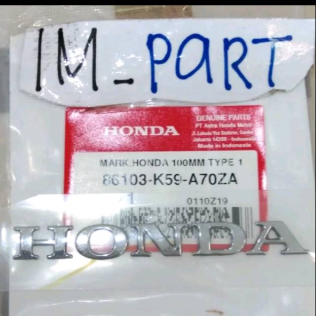 Emblem stiker Honda Vario 125 150 LED 2018-2020 harga satuan