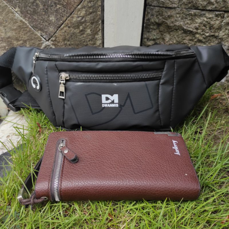 PREMIUM !! Tas Waist Bag Pria Waterproof || Tas Selempang Original DM Exclusive || Tas Pria Sling Anti Air
