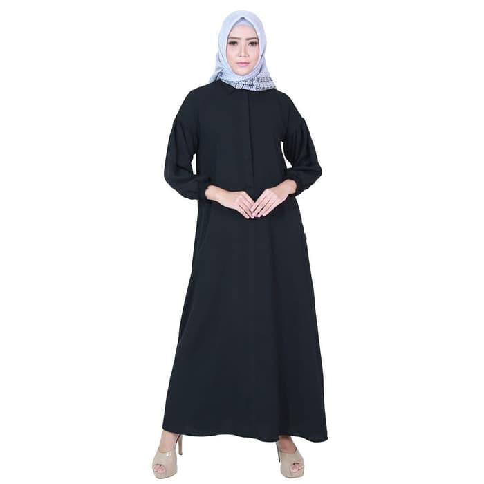 elzatta Gamis Livi - Hitam, S Diskon