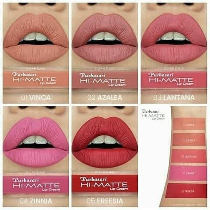 Purbasari Hi Matte Lip Cream Lip Lipstick Lipstik Lipcream Purbasari 100 Original Shopee Indonesia Lipstik purbasari lip cream terbaru