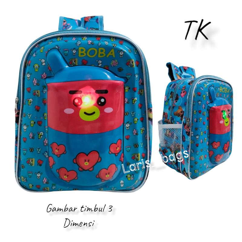 tas anak Boba/tas anak karakter mobil/tas anak Spiderman/tas anak bt21/tas anak karakter/tas anak laki laki/tas anak perempuan/tas anak TK/tas anak sekolah/tas anak ransel tk