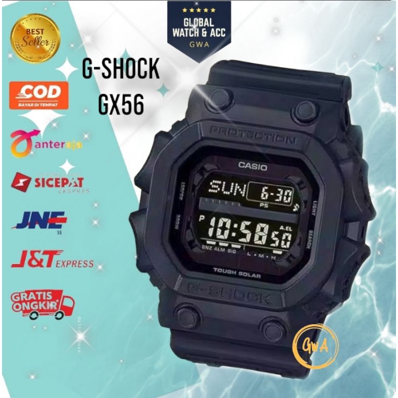 Jam Tangan Pria Sport Digital Gshock GX56 Monster 2560 King kong Full Hitam Water