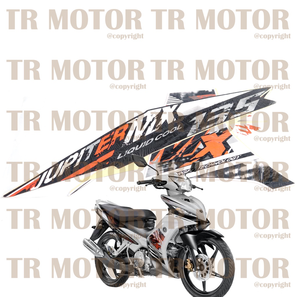 Stiker Motor Jupiter MX 135 2014 Sticker Striping Lis Full Set Motor