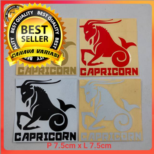 

Stiker cutting zodiak bintang karakter Capricorn