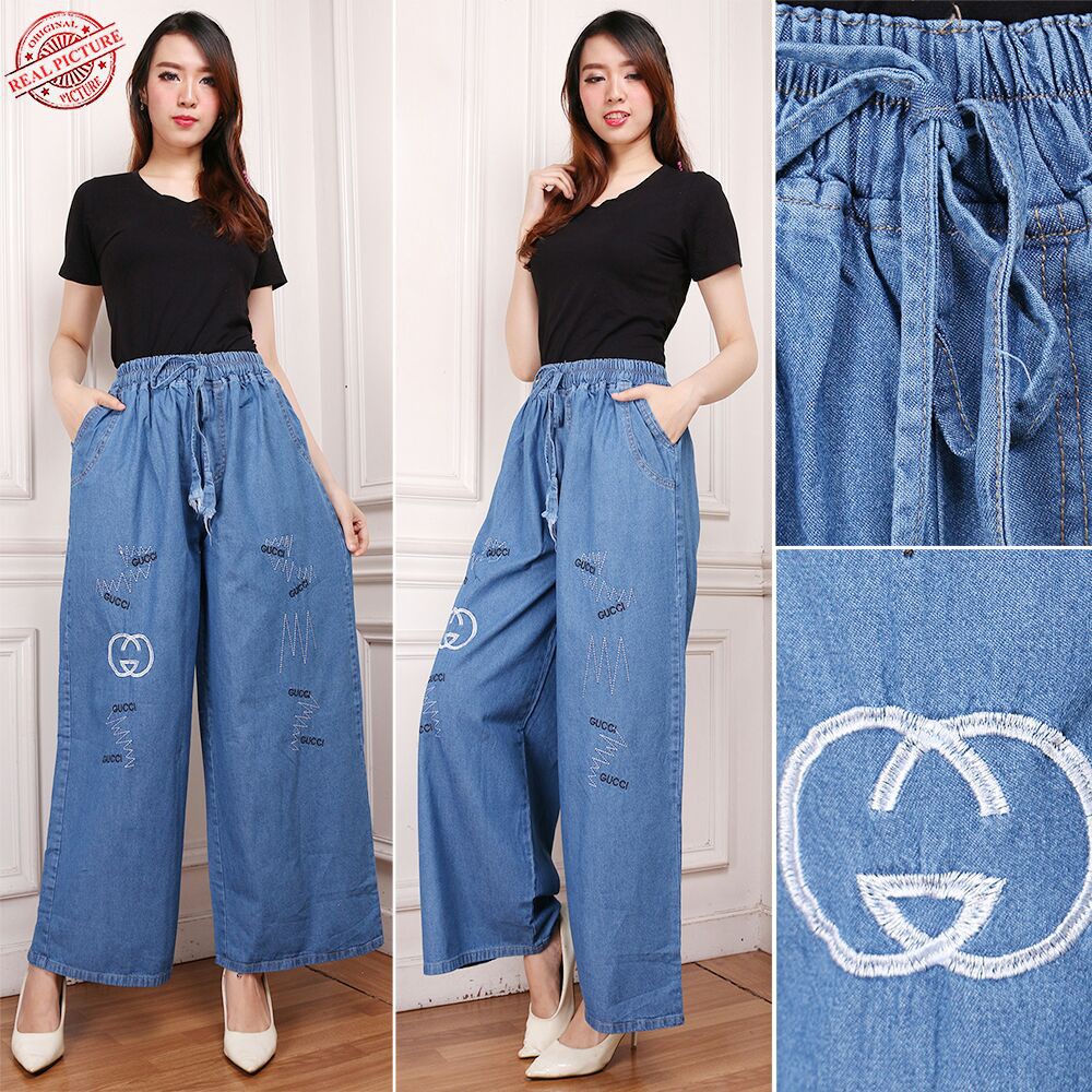 SB Collection Celana Panjang Venia Kulot Longpants Jeans Wanita