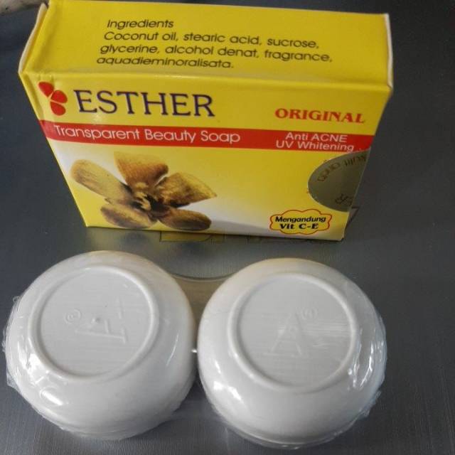 Paket Cream Esther Whitening SM Pot Putih + Sabun Anti Acne Original