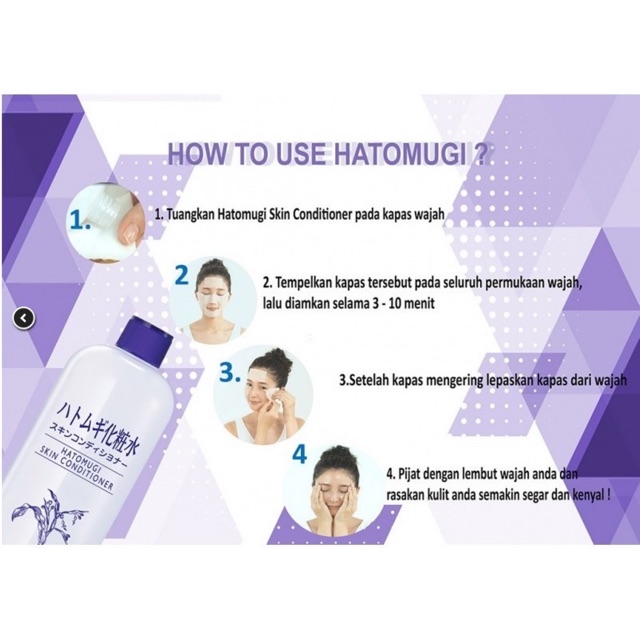 versi original jepang [ 500 ml / full ] hatumogi skin conditioner - hatimogi skin conditioner