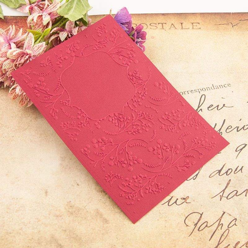 

Kartu Emboss Ulang tahun Undangan Kerajinan kertas Scrapbook DIY kode11 Kertas jasmine