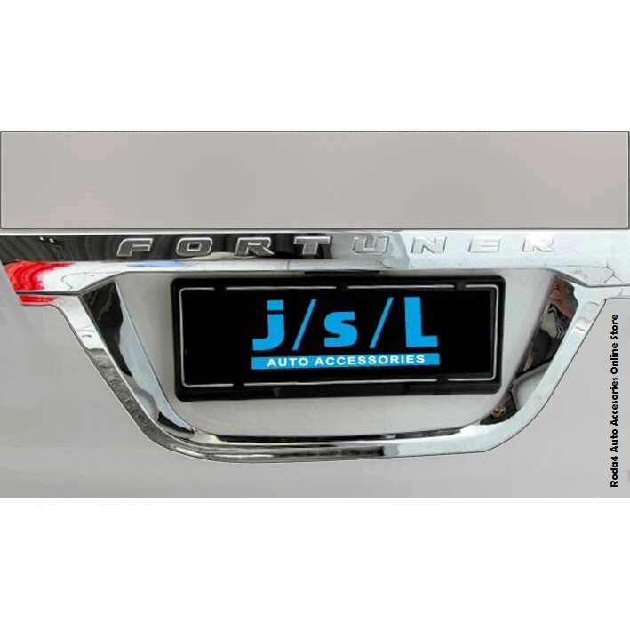 List Ornament / Plat Nomor Mobil All New Fortuner 2016 Chrome
