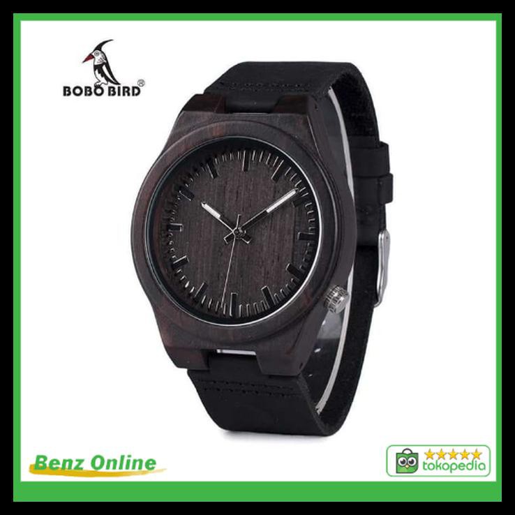 Jam Tangan Pria Kayu Bobo Bird B12 Jam Unik Wooden Watch