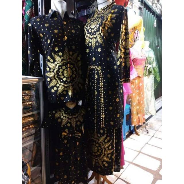 SET COUPLE JUMPUTAN PALEMBANG  MOTIF  MATAHARI KURUNG U 