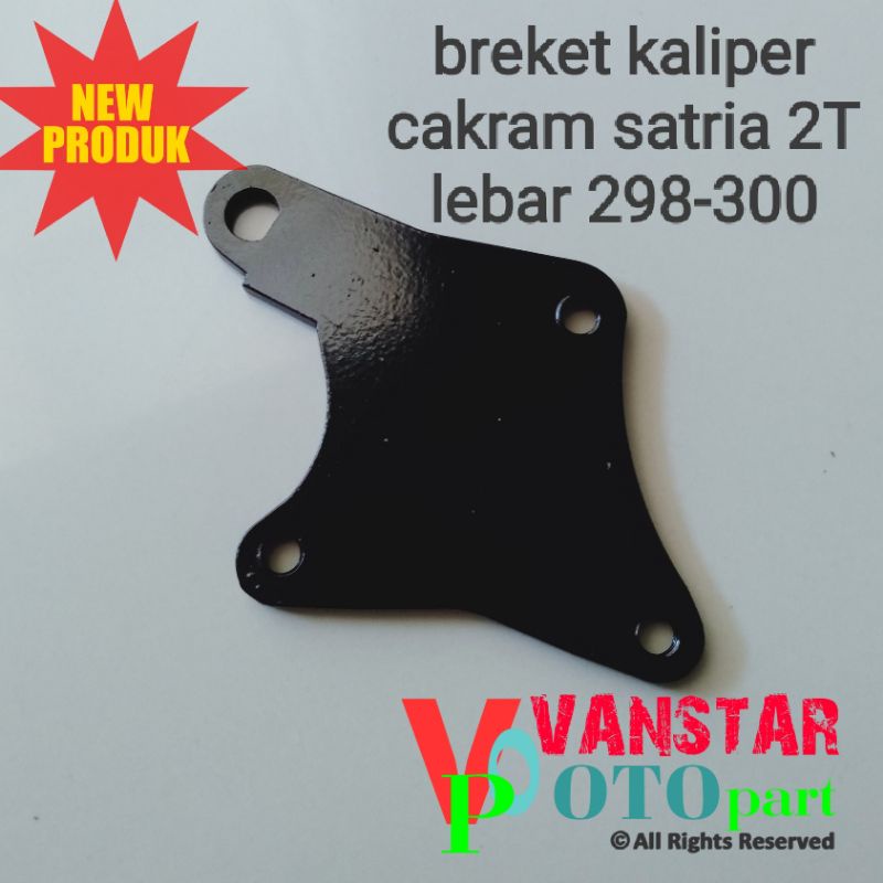 breket kaliper cakram satria hiu lumba 2 tak lebar 300mm