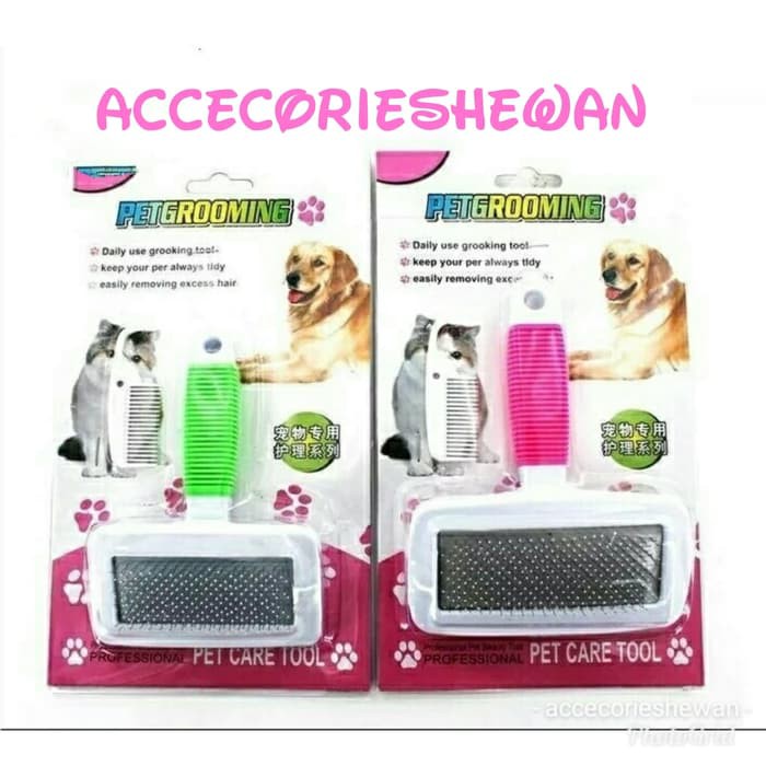 Pet Grooming Sisir Medium Anjing Kucing Sisir Grooming set
