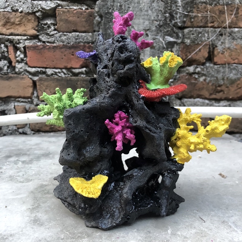 BATU KARANG RANGKAI HIASAN AQUARIUM/ ORNAMEN BATU KARANG LAUT ASLI/ RUMAH IKAN/ RUMAH IKAN HIAS/ BAT