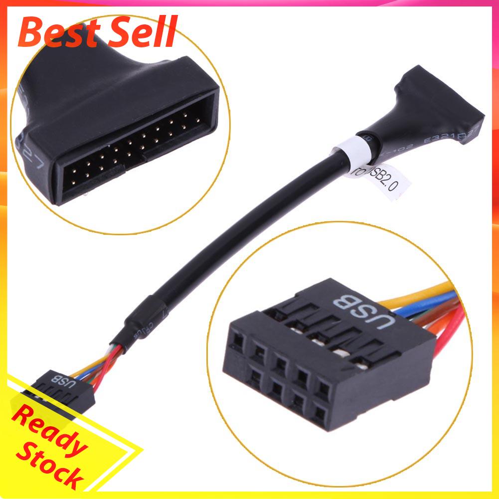 Kabel USB 3.0 20 Pin Male Ke USB 2.0 9 Pin Female Untuk Motherboard