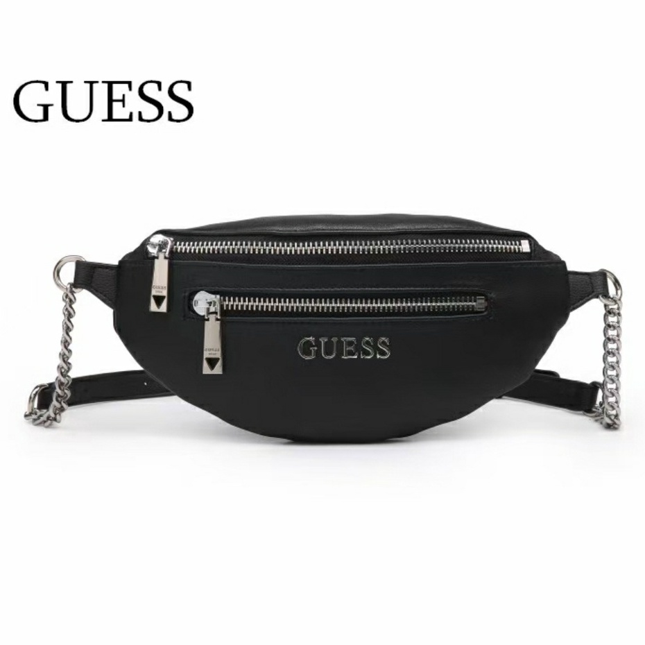 (PGBAGS)TAS PINGGANG/WAISTBAG GGUESS FASHION WANITA TALI RANTAI MIX PU #225838