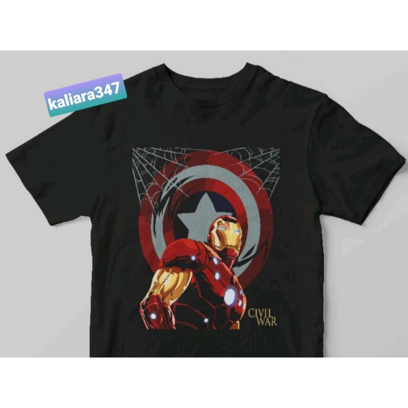 kaos anak super hero civil war best seller