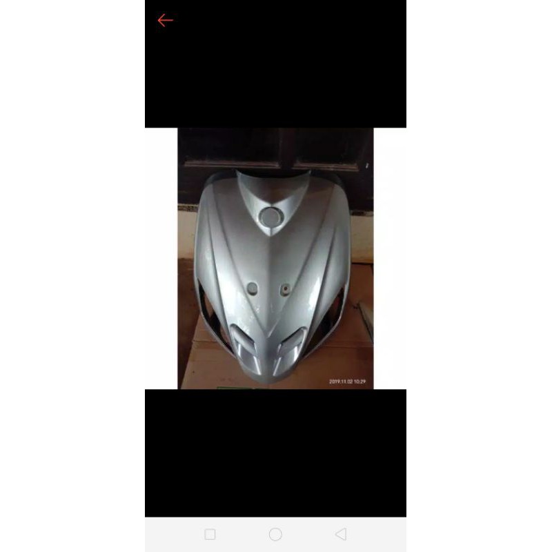 Tameng body depan Mio sporty lama silver