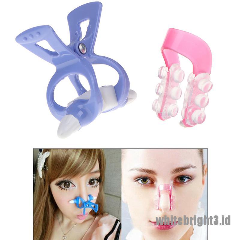 (white3) 2pcs Klip Pelurus / Pembentuk Hidung + Bridge