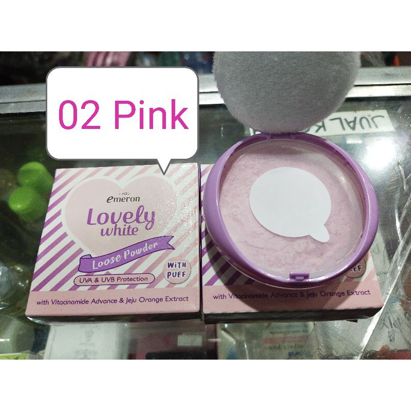 Emeron Lovely Loose Powder Bedak Tabur Bedak Bubuk 20 gram
