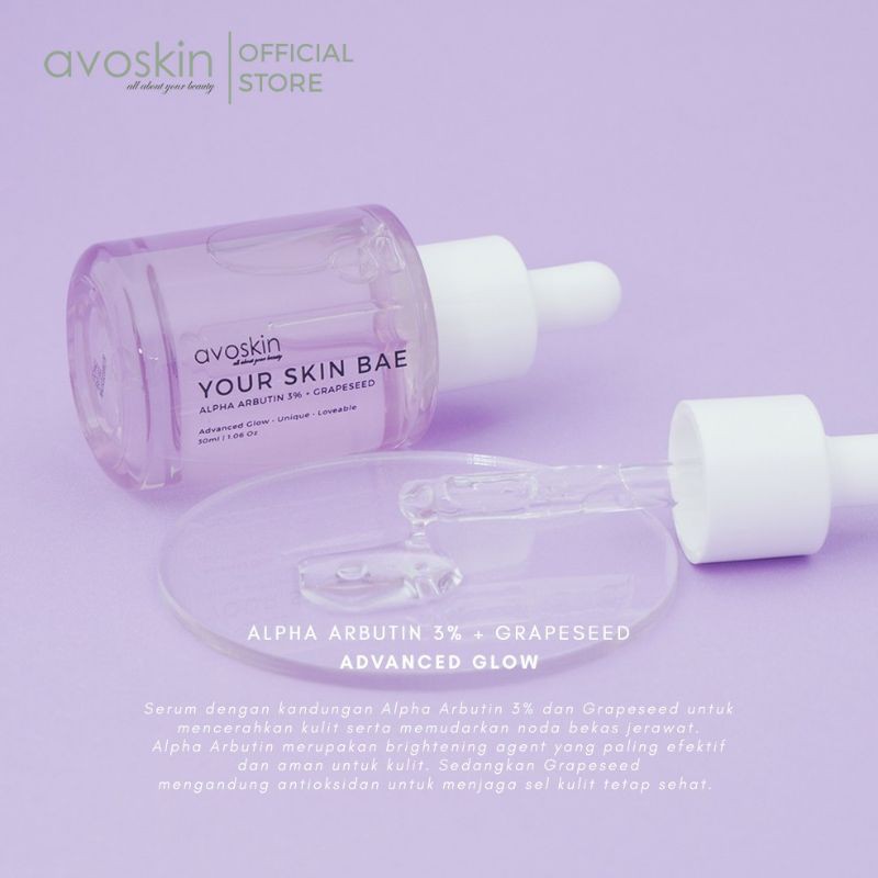 Avoskin Your Skin Bae Alpha Arbutin 3% + Grapeseed