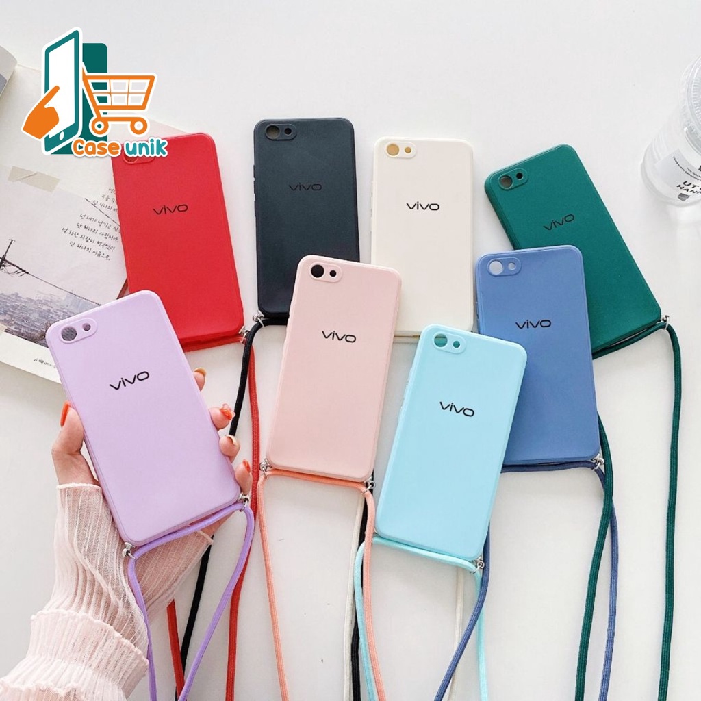 SOFTCASE SLINGCASE ORIGINAL SILIKON PELINDUNG KAMERA VIVO Y15S Y01 Y53S Y53 Y55 Y71 Y71I Y81 Y81C CS3210