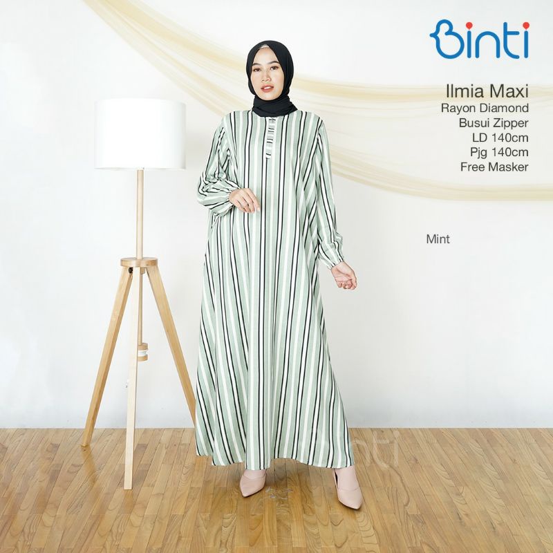 BAJU GAMIS ILMIA MAXI BY BINTI