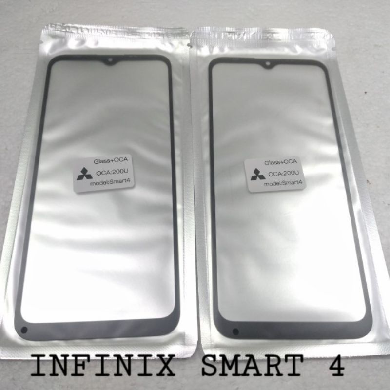 Kaca Lcd Kaca Depan Plus Lem Oca Infinix Smart 4 X653 X653C Original