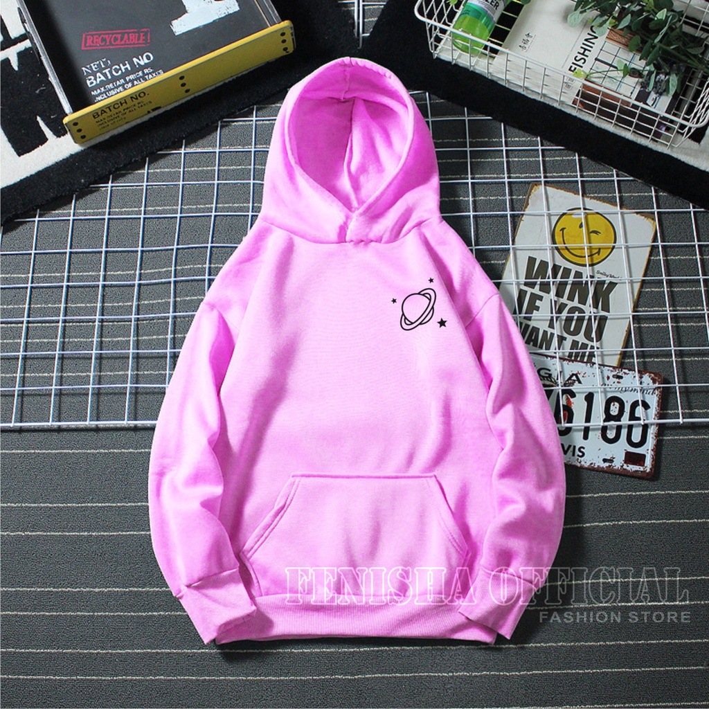 FenishaStore Sweater Hoodie Wanita Planet MARS Size M-L-XL-XXL Bisa Bayar Ditempat COD