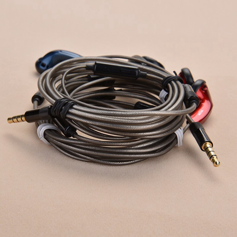 DIY MX500 Heavy Bass Flat Head Hifi Earphone In Ear Earbuds with Microphone