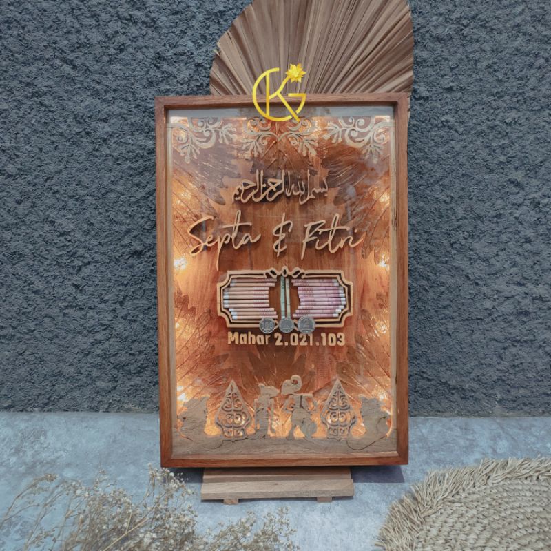 Mahar pernikahan / mahar wayang / mahar Rustic