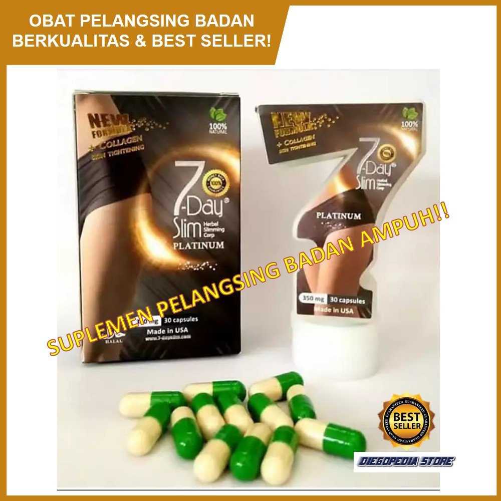 Obat Pelangsing Badan Tubuh Herbal - Suplemen Pelangsing Tubuh - Kapsul Pelangsing Herbal