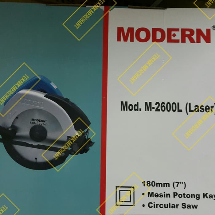 Circular saw modern with laser