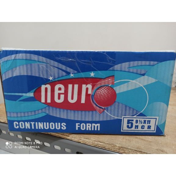 

Continuos Form 91/2 x 11 5ply NEURO KHUSUS GOJEK/NCR/Kertas Komputer