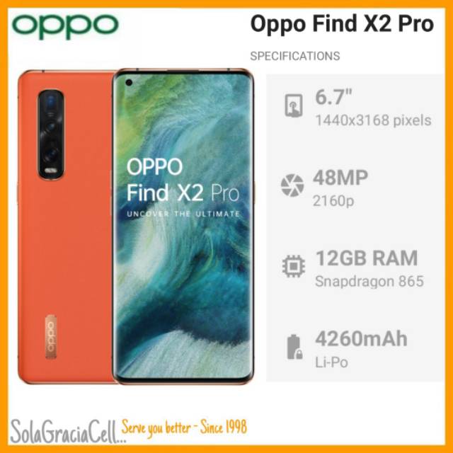 Oppo Find X2 Pro 12 512gb Grs Resmi Oppo Shopee Indonesia