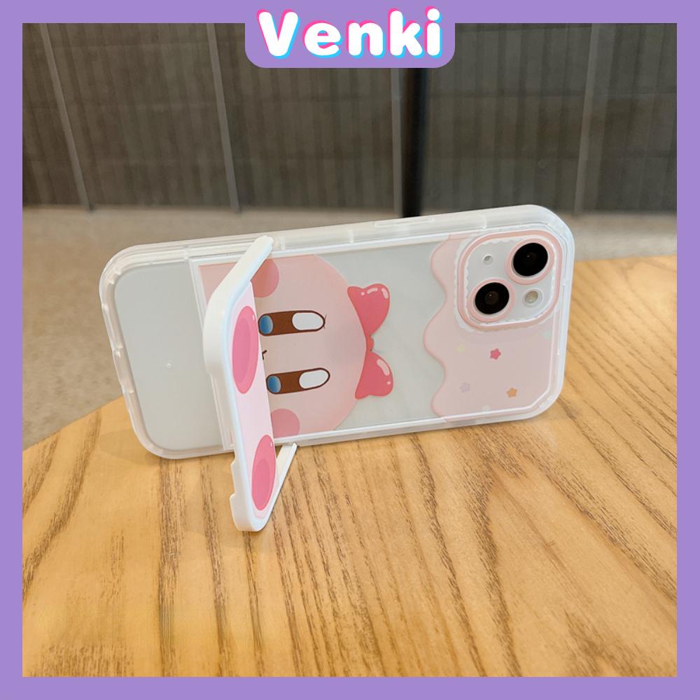 iPhone Case with Invisible Folding Stand Silicone Soft Case Airbag Shockproof Protection Camera Cartoon Cute Compatible For iPhone 11 Pro Max 13 Pro Max 12 Pro Max 7Plus xr XS Max