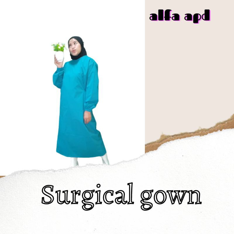 APD Gown waterproof bahan taslan