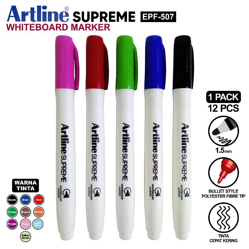 

[PCS] ARTLINE WHITEBOARD MARKER EPF-507 SPIDOL PAPAN TULIS ATK MURAH STATIONERY*